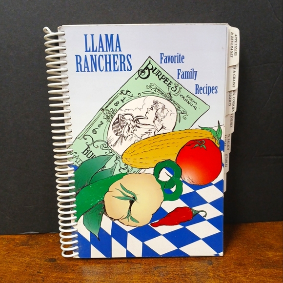 Other - Llama Ranchers Favorite Family Recipes,  Spiral Bound Cookbook